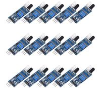 DWEII Lot de 15 capteurs infrarouges infrarouges pour éviter les obstacles - 3 fils - Capteur photoélectrique réfléchissant - Compatible avec Arduino Raspberry Pi 3 Smart Car Robot