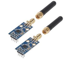 DWEII Lot de 2 modules sans fil CC1101 avec antenne SMA module émetteur-récepteur sans fil pour Arduino 315/433/868/915 MHz