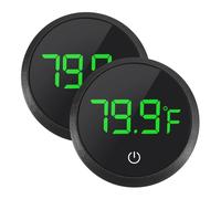 DWEII Lot de 2 thermomètres numériques LED pour aquarium, thermomètre de réservoir pour poissons, tortues et aquatiques