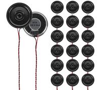 DWEII Lot de 20 haut-parleurs ronds 8 Ohm 2 W 8 ohm 28 mm avec interface JST-PH2,54 mm 2 broches pour projets de bricolage Arduino