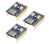DWEII Lot de 3 connecteurs RP2040-Zero RP2040 USB-C compatibles avec microcontrôleur Raspberry Pi PICO Processeur Cortex M0+ double cœur 2 Mo Flash Support C/C++ MicroPython