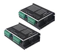 DWEII Lot de 4 pilotes pas à pas numériques CNC DM556 - Contrôleur de moteur pas à pas biphasé 20-50 V DC Max 5,6 A 128 subdivision pour moteur pas à pas Nema 23, 24 et Nema 34