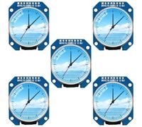 DWEII Lot de 5 modules d'affichage TFT LCD ronds de 3,2 cm RVB 240 x 240 GC9A01 Driver 4 fils 8 broches Interface SPI 240 x 240 PCB pour Arduino