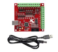 DWEII Mach3 Carte d'interface USB MACH3 100 Khz, liaison à 4 axes, 4 sorties d'entraînement à relais isolées à usage général, gravure CNC, servomoteur, contrôleur de moteur pas à pas