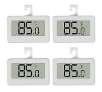 DWEII Mini réfrigérateur avec thermomètre numérique de congélateur, thermomètre de pièce étanche, grand écran LCD