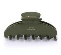 Dwenarry Pinces à cheveux pour cheveux épais, grandes pinces à cheveux antidérapantes vert moutarde, pince papillon en celluloïd, pince à forte tenue pour femme