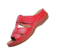 Dwevkeful chaussure orthopédique femme, Pied Large Confortable Sandales Pieds Sensible Piscine Mules et Sabots Été Chaussure Antidérapant Compensées Claquettes