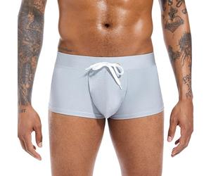 Dwevkeful Hawaïen Boxer Push Up Sexy Maillot de Bain Rembourré Confortable Slips de Bains Piscine Plage Calecon