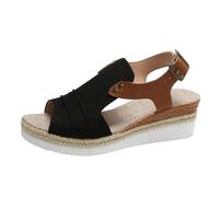 Dwevkeful mules femme confort, Orthopédique Chaussure Piscine Pieds Sensible Mules et Sabots Été Compensées Claquettes Antidérapant Pied Large Sandales