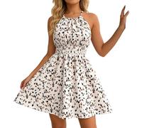 Dwevkeful Robe De Plage, Mode Été Décontracté Robes Dresses Souple Chic et Élégante Confortable Vêtements Classique Léger Jupe Casual Élégant Robe