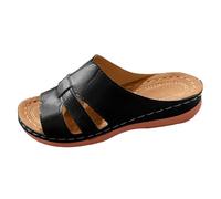 Dwevkeful sandales et mules pour femme, Pieds Sensible Orthopédique Chaussure Pied Large Confortable Claquettes Été Compensées Mules et Sabots Antidérapant Piscine Sandales
