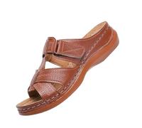 Dwevkeful sandales femme été, Pied Large Confortable Sandales Pieds Sensible Piscine Mules et Sabots Été Chaussure Antidérapant Compensées Claquettes