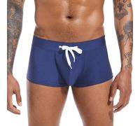 Dwevkeful Slip de Bain Homme Piscine, Rembourré Confortable Maillot de Bain Piscine Push Up Boxer Hawaïen Grande Taille Slips de Bains Plage Sexy Calecon