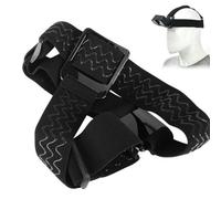 DWFEYOI 1 Pièce Casque Bandeau de Tête pour Caméra d'action, Fixation Frontale Head Strap, Fixation Bandeau Support de Tête, Accessoires Compatible avec GoPro Hero5/6/7, DJI, Insta360, Noir