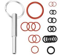 DWFEYOI 21 pièces en silicone pour soupape de support, Joint O-rings compatible avec Saeco,soupape de vapeur, groupe de préparation, soupape de sortie, compatible avec machines à café Saeco