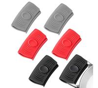 DWFEYOI 3 Paires poignée casserole,poignee amovible universelle Silicone d'Assistance Poignée de Pot Isolée Thermiquement Manchons Maniques Manches Support de Poignée Chaude de Pot,poignée tefal