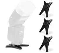 DWFEYOI 3 PCS Support pour Flash avec trépied Universel intégré de 1/4 Pouce pour Griffe de Flash Selon Le Standard p. ex. Compatible avec Nikon Canon Olympus Panasonic Pentax Sigma Metz