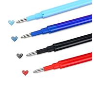 DWFEYOI Lot de 16 Recharge Stylo Gel Effaçable, Compatibles avec Legami, Recharges Effaçables de Couleur, Pointe 0,7 mm, Hauteur 13 cm, Encre Thermosensible,recharge legami,4 Couleurs