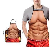 DWFEYOI Tablier Homme Sexy, Homme Humoristique Tablier Créatif BBQ Cuisine Tabliers de Cuisine Homme Humour Réglable Party Pour Humoristique Anniversaire Noel Les Hommes Tablier Adulte Cadeau