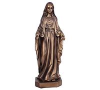 DWhui Figurine Ornement Vierge Marie Figurine Religieuse Figure, Bronze Jésus Statue Sculpture, Collection, Résine, Ornement, Saint, Cadeau Religieux, pour la décoration de la Maison
