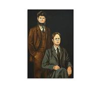 Dwight Schrute and Mose Peinture sur toile pour décoration de chambre 30 x 45 cm