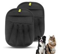 Dwitkul 2 Pièces Gant Anti Poils Animaux Lavable en Machine, Réutilisable Gant Statique Attrape-Poils, Gant Ramasse Poils de Chien en Chat sur Canapé, Meuble, Tapis, Siège Auto et Vêtements