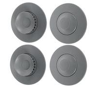 Dwitkul 4 Pièces Bouchon Douche Anti Odeur Universel, Bouchon Baignoire Silicone avec Écran de Drainage, Bouchon Evier Cuisine Anti-Obstruction - pour Évier de Cuisine, Lavabo, Douche et Drain de Sol