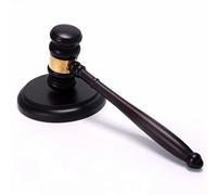 Dwitkul Marteau de Juge en Bois avec Socle Ensemble Marteau de Vente aux Enchères et Cadeaux Design Robuste et Finition Soignée Outil Pratique pour Juges et Commissaires Priseurs