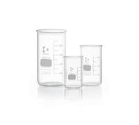 Dwk Life Sciences Sd-0220 Béchers Gradués en Verre Borosilicate Duran 3.3 avec Bec Verseur, Forme Haute, Capacité de 100 ml, Hauteur 80 mm x Diamètre 48 mm, Lot de 10