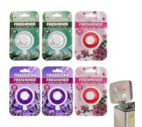 DWNSKR 6 Pièces Désodorisant À Coller Pour Poubelles Désodorisant Poubelle Désodorisant D'intérieur Diffuse Du Parfum Parfum Frais Neutralise Les Odeurs Convient à Plupart Des Pièces
