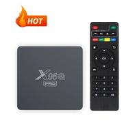 DWO EUROPE™ Android tv box android 10 X96Q PRO Smart TV BOX Dual Wifi BT 2Go+16Go Allwinner H313 6K Netflix Google Store