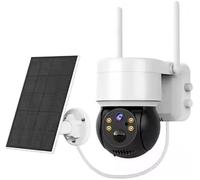 DWO EUROPE Caméra de sécurité Solaire WiFi PTZ 1080P 2MP, Faible Puissance PIR, étanche, ICSee Wireless : sécurité intérieure et extérieure