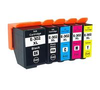 DWOGCEBX 5COLOR 302 T302 302XL T302XL CARTRIDE À L'ENK Compatible avec Les IMPRIMES DE LA Support XP-6000 XP-6100(1SET)