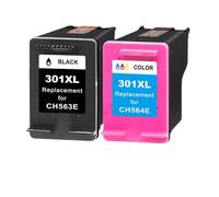 DWOGCEBX Cartouche à Encre 301xl Compatible Compatible avec DeskJet 1000 1010 1050 1510 2050 2540 2542 2543 2547 2549 Primantes(One Set)