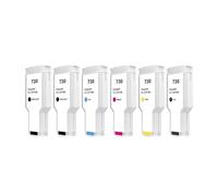 DWOGCEBX Cartouche à Encre 730 300 ML avec Pigment Complet et Colorant Encre Compatible avec Design Jet T1600 T1600DR T1700 T1700DR T2600 T2600DR(1PC HP730 Yellow)