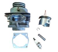 DWOGCEBX Kit Cylindre-Piston avec Joint annulaire et Bougie d'allumage Compatible avec Crochet de Bateau pour Moteur Hors-Bord Hangkai 2 Temps refroidi à l'eau 3,5 HP 3,6 HP