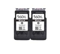 DWOGCEBX PG560 560XL 561XL CARTRIDGES À L'ENK Compatible avec PG-560 CL-561 XL Compatible avec TS5350 TS7450 TS5351 TS5352 TS5353 TS7451(2Pack BK)