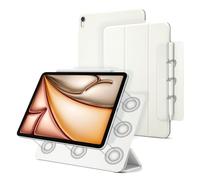 Dwopar Étui Fin Smart Folio pour iPad Air 6/5/4, Mise en Veille/réveil Automatique, Blanc, Moderne, productivité, Divertissement, éducation