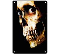 DWQUIX Plaque en métal Evil Dead II minimaliste pour décoration de cinéma maison et art mural rétro 20,3 x 30,5 cm