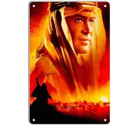 DWQUIX Plaque en métal Lawrence d'Arabie - Affiche minimaliste de film pour décoration de cinéma maison et art mural rétro - 20,3 x 30,5 cm