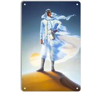 DWQUIX Plaque en métal Lawrence d'Arabie - Affiche minimaliste de film pour décoration de cinéma maison et art mural rétro - 20,3 x 30,5 cm