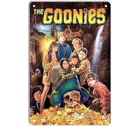 DWQUIX Plaque en métal The Goonies - Affiche de film classique pour décoration de cinéma maison et décoration murale rétro - 20,3 x 30,5 cm