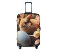 Dwrepo Best Easter Wish Housse de bagage élastique lavable anti-rayures en élasthanne pour bagages de 45,7 à 81,3 cm, Noir , S