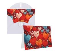 Dwrepo Cartes de vœux personnalisées en papier nacré avec enveloppes colorées pour fête, vacances, mariage