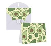 Dwrepo Cartes de vœux vierges avec enveloppes Motif avocat Carte d'anniversaire Carte de remerciements Mariage Fête Invitation Cartes pour toutes les occasions