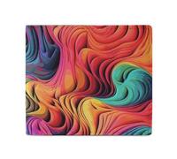 Dwrepo Colorful Thing Portefeuilles en cuir pour femmes et hommes Petit portefeuille fin à deux volets avec porte-cartes - Blanc, taille unique, décontracté, blanc, taille unique, décontracté, blanc,