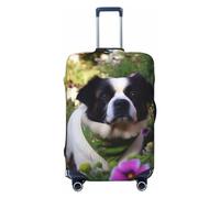 Dwrepo Dod in the Garden Housse de bagage élastique lavable anti-rayures Protection de valise en élasthanne Housse de protection pour bagages de 45,7 à 81,3 cm, Noir , S