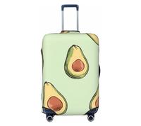 Dwrepo Housse de bagage à motif avocat élastique lavable anti-rayures en élasthanne pour bagages de 45,7 à 81,3 cm, Noir , x-large