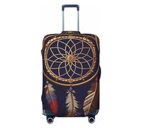 Dwrepo Housse de bagage American Dream Catcher - Élastique - Lavable - Anti-rayures - Protection en élasthanne - Pour bagages de 45,7 à 81,3 cm, Noir , x-large