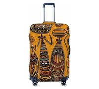 Dwrepo Housse de bagage Creative African Culture - Élastique - Lavable - Anti-rayures - Protection en élasthanne - Pour bagages de 45,7 à 81,3 cm, Noir , x-large